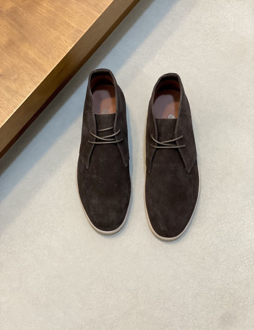 Loro Piana LP Suede Leather Chelsea Ankle Boots