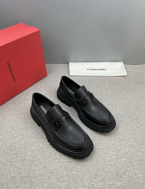 Ferragamo Loafers Casual Leather Shoes