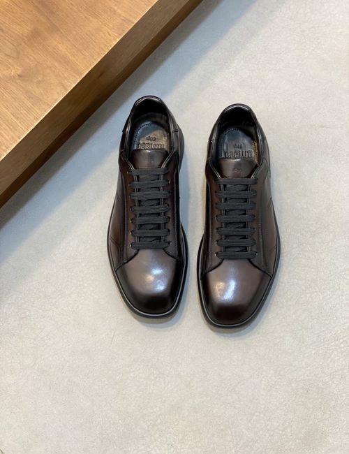 Berluti Scritto Pattern Low-top Casual Sneakers