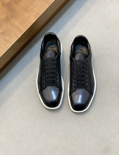 Berluti Scritto Pattern Low-top Casual Sneakers