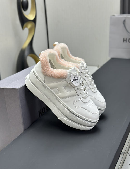 Hogan Fleece-lined Suede Casual Sneakers