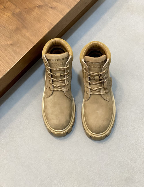Moncler High-top Martin Boots Durable Cowhide Comfortable