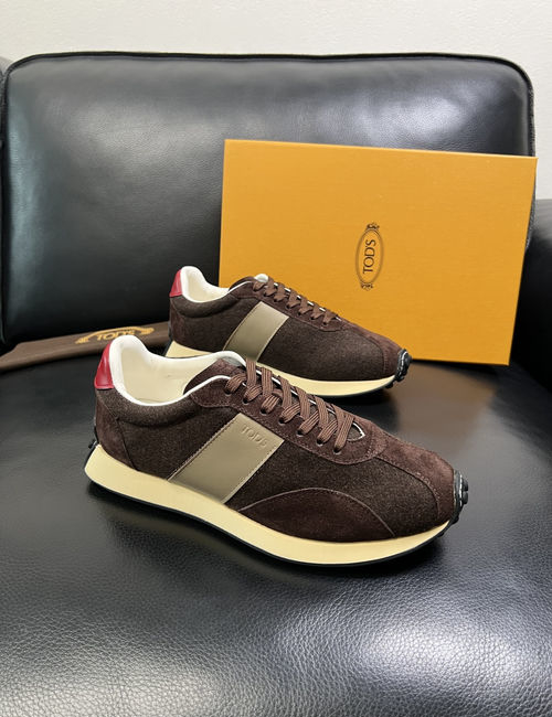 Tods Premium Leather Fabric Sneakers