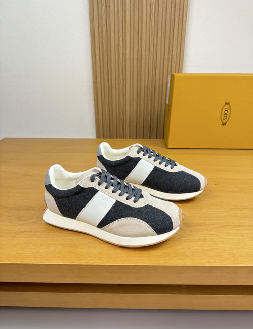 Tods Premium Casual Sneakers With Leather Upper