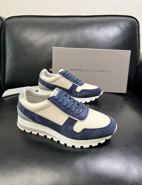 Brunello Cucinelli BC Premium Leather Casual Shoes Comfortable Sole