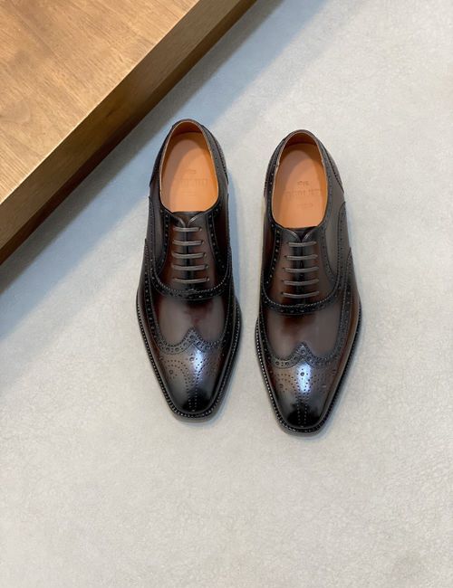 Berluti Leather Dress Shoes With Genuine Sole