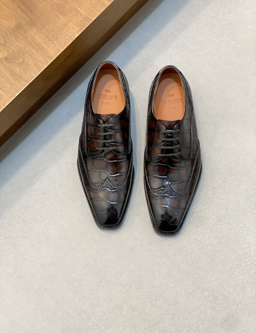 Berluti Leather Dress Shoes With Genuine Sole