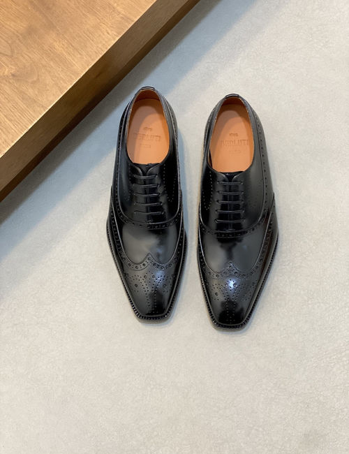 Berluti Leather Dress Shoes With Genuine Sole