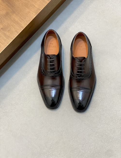 Berluti Leather Dress Shoes With Genuine Sole
