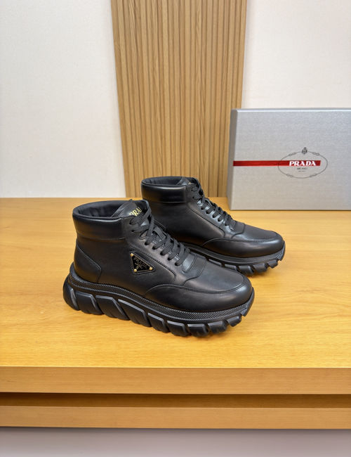 Prada Nappa Cowhide High-top Shoes