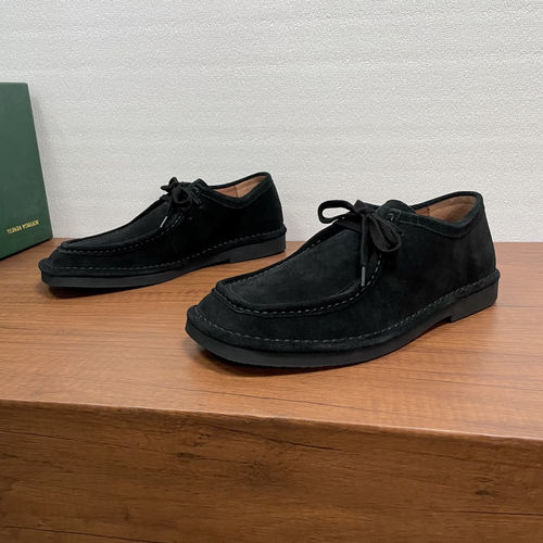 Bottega Veneta BV Suede Lace Up Shoes Leather Lining