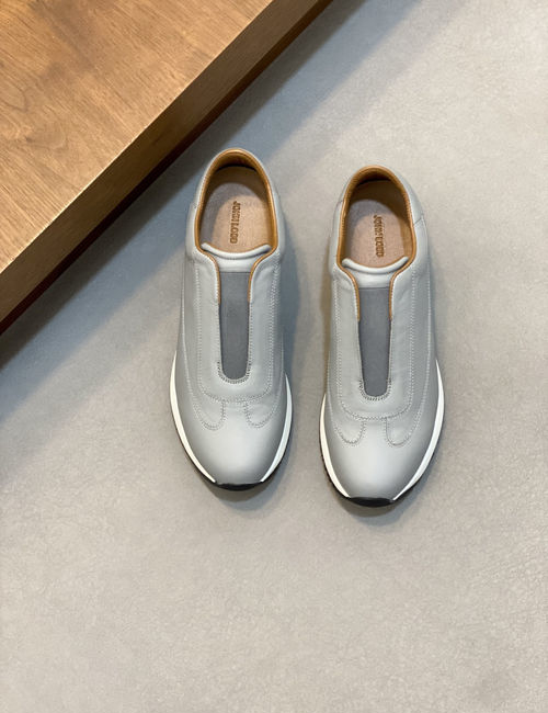John Lobb Genuine Leather Loafers With Non-slip Sole