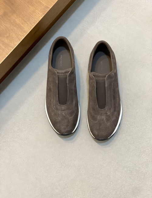 John Lobb Genuine Leather Loafers With Non-slip Sole