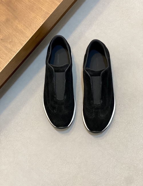 John Lobb Genuine Leather Loafers With Non-slip Sole