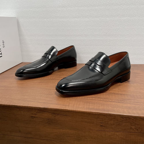 Berluti Classic Penny Loafers Black Leather Sole