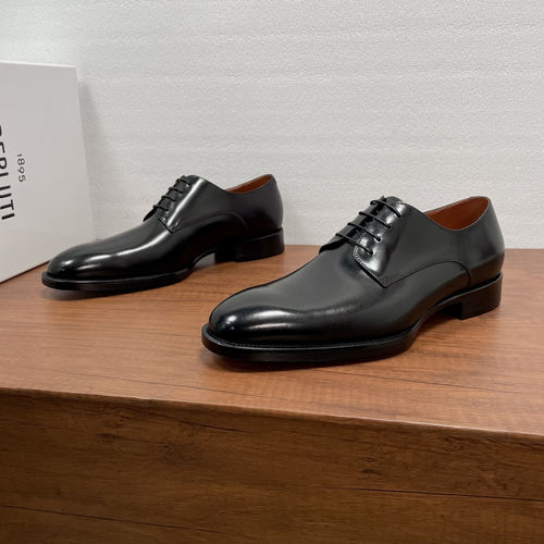 Berluti Sleek Polished Leather Derby Shoes