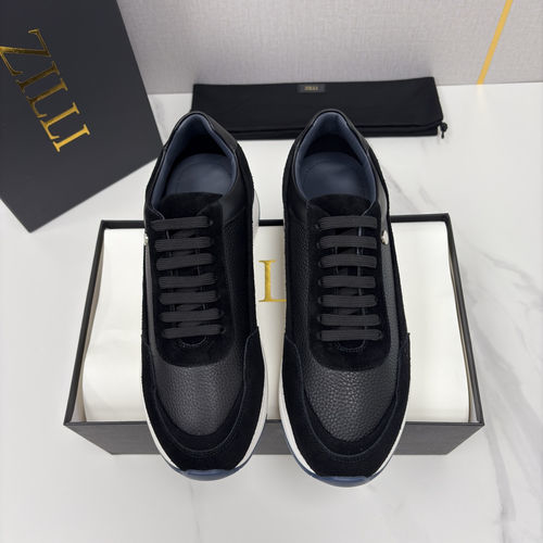 Zilli Premium Leather Casual Sneakers