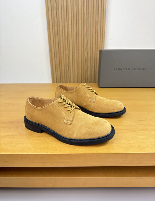 Brunello Cucinelli BC Premium Suede Leather Dress Shoes Lightweight Sole