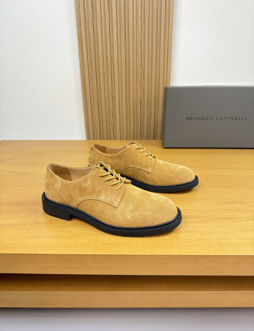 Brunello Cucinelli BC Premium Suede Leather Dress Shoes Lightweight Sole