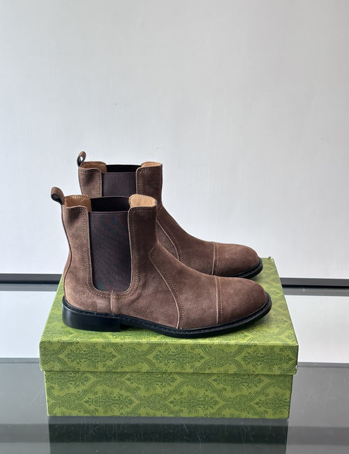 Gucci Formal Casual Boots Leather Sole