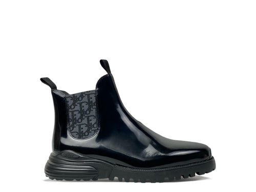 Christian Dior CD Combat Ankle Boots With Oblique Print