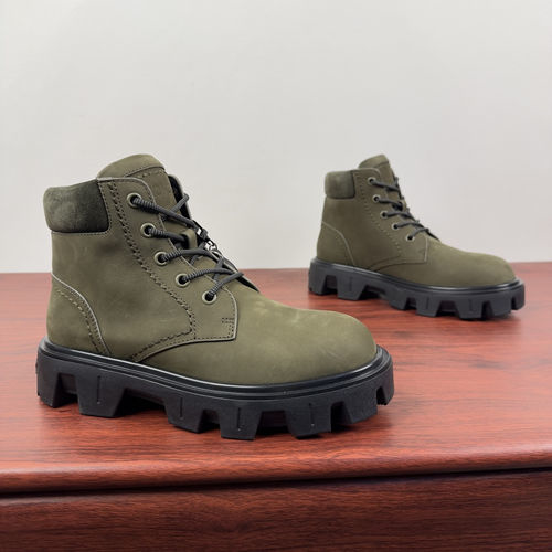 Moncler Peak City Leather Lace-up Boots