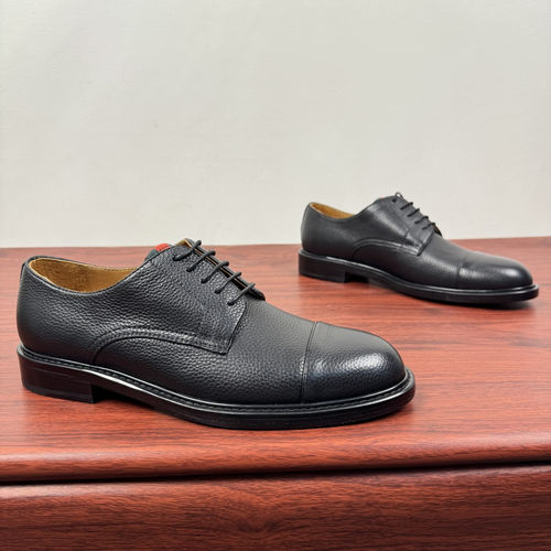 Gucci Web Strap Leather Loafers