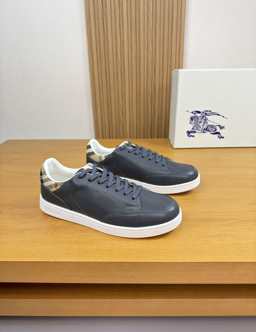 Burberry Premium Litchi Leather Casual Sneakers