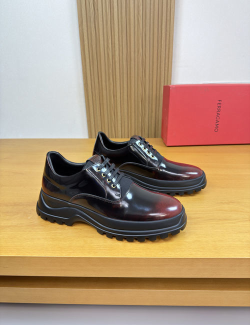 Ferragamo Premium Dress Shoes With Embossed Totem