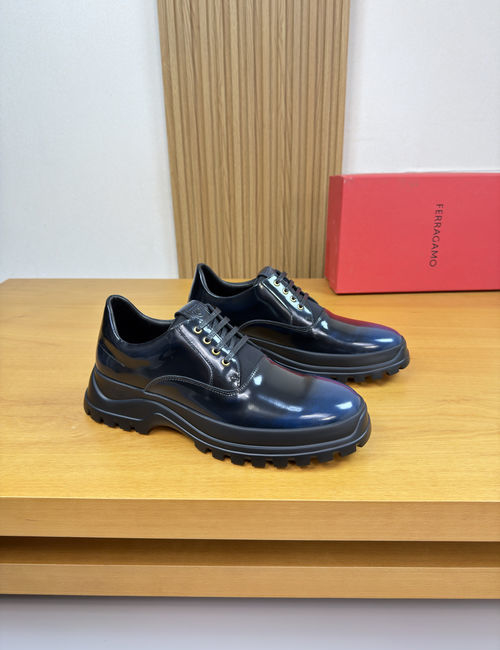 Ferragamo Premium Dress Shoes With Embossed Totem