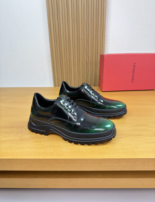 Ferragamo Premium Dress Shoes With Embossed Totem