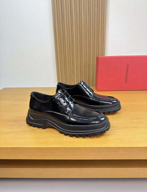 Ferragamo Premium Dress Shoes With Smooth Leather