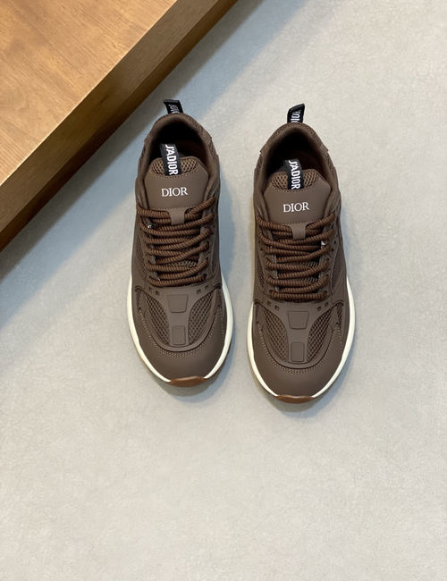 Christian Dior CD Low-Top Mesh Fabric CD Logo Sneakers