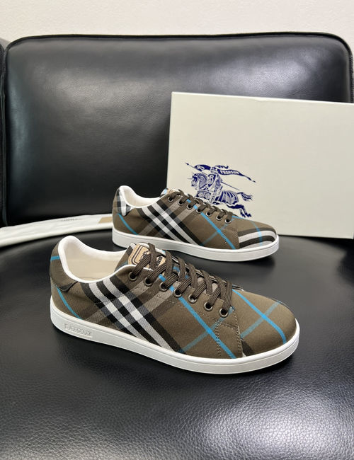 Burberry Stitched Leather Shoes With Original Sole