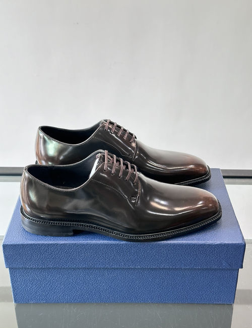 Christian Dior CD Patent Leather Derby Shoes For Formal Wear
