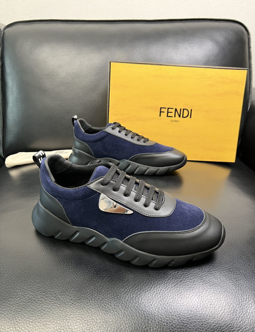 Fendi Flyknit Leather Casual Shoes Original Sole