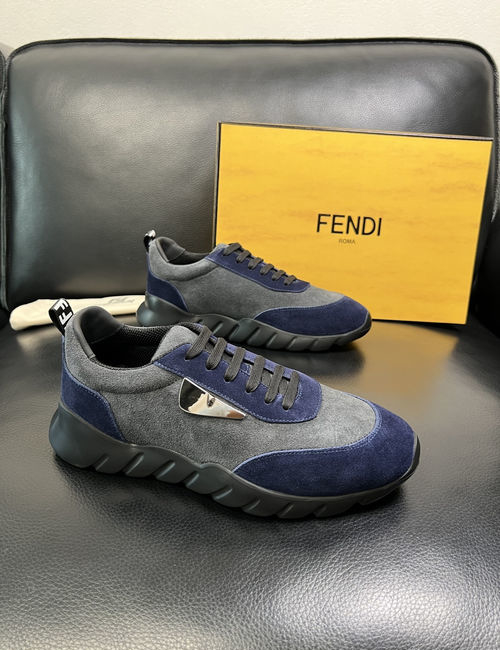 Fendi Flyknit Leather Casual Shoes Original Sole