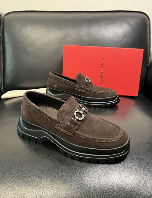 Ferragamo Premium Leather Comfortable Casual Shoes