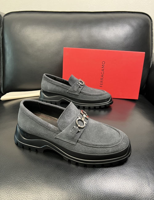 Ferragamo Premium Leather Comfortable Casual Shoes
