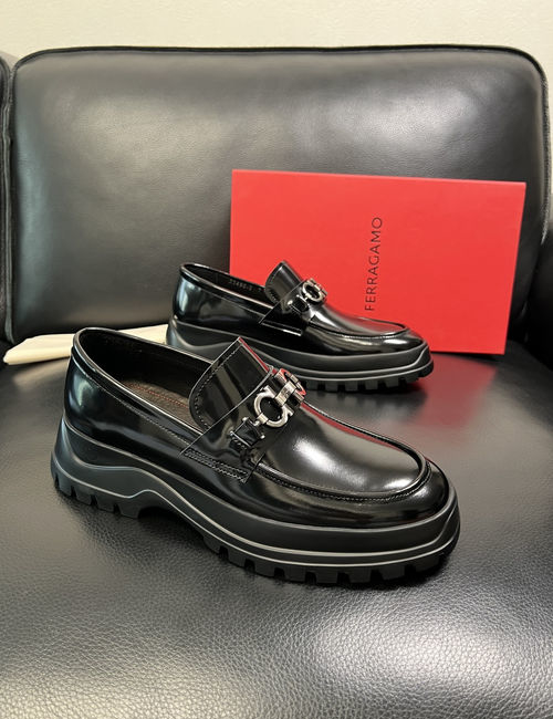 Ferragamo Premium Leather Comfortable Casual Shoes