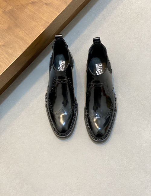 Ferragamo Mocassin Loafers With Brand Logo Strap