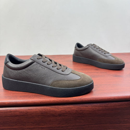 Hugo Boss Basketball Leather Low-top Sneakers