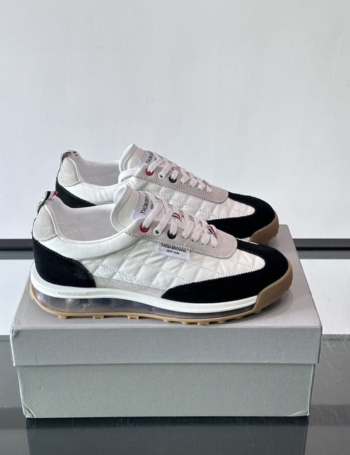 Thom Browne Suede Mesh Casual Sneakers With Air Cushion