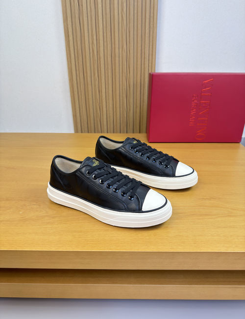 Valentino Casual Skate Shoes Napa Leather Upper TPR Sole