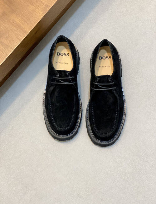 Hugo Boss Formal Dress Shoes Suede Leather TPU Outsole