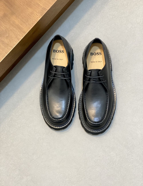 Hugo Boss Formal Dress Shoes Suede Leather TPU Outsole