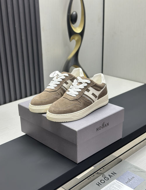 Hogan Color-block Cowhide Casual Shoes