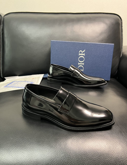 Christian Dior CD Premium Leather Dress Shoes Comfortable Sole