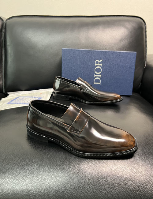 Christian Dior CD Premium Leather Dress Shoes Comfortable Sole