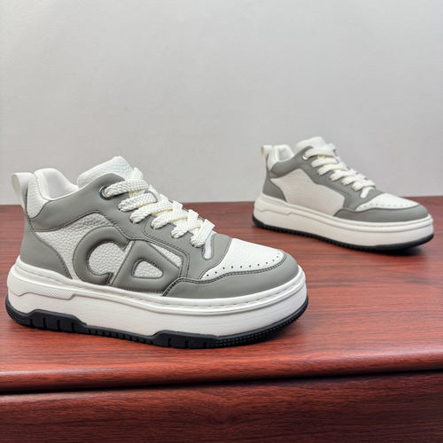 Christian Dior CD D6063 Mid-top Casual Sneakers White Grey